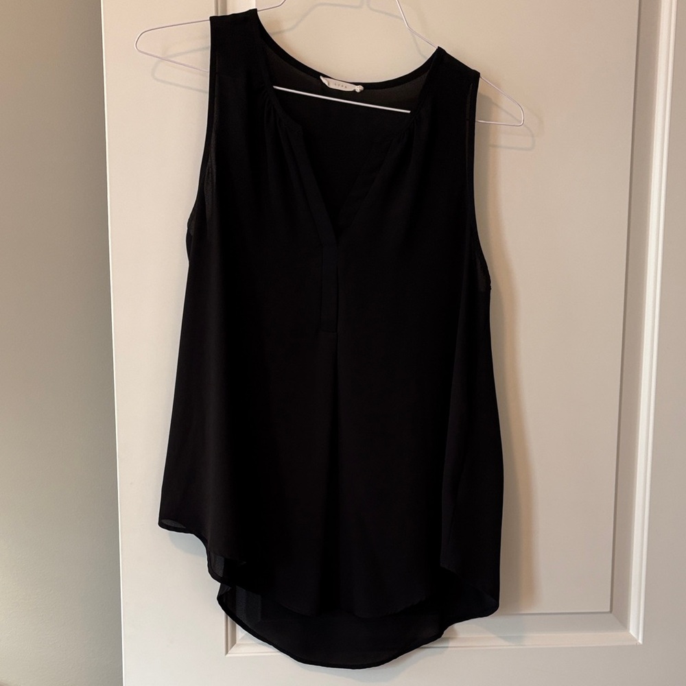 Lush Black Sleeveless Top